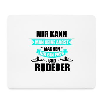Keine Angst Papa Ruderer Hobby Rudersport Vater - Mousepad (Querformat) - Weiß - Vorne