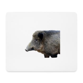 Sanglier Sanglier Porc Truie Cochon - Tapis de souris (format paysage) - blanc - Devant