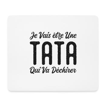 Ich werde eine Tante sein, die rocken wird - Mousepad (Querformat) - Weiß - Vorne