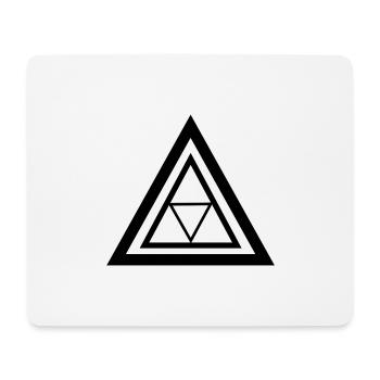Design abstrait moderne - Tapis de souris (format paysage) - blanc - Devant