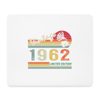 Vintage Grammophon 60. Geburtstag 1962 60 Jahre alt - Mousepad (Querformat) - Weiß - Vorne