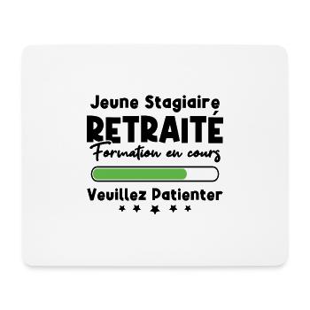 Jeune stagiaire retraité formation en cours - Tapis de souris (format paysage) - blanc - Devant