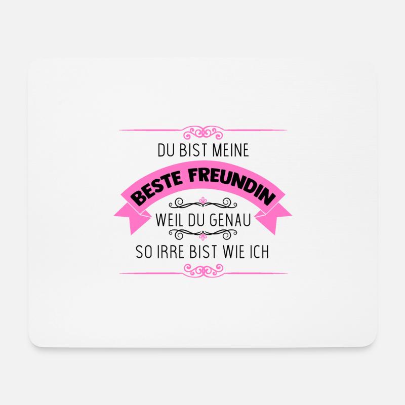 Beste Freundin Teil Lebens Komplizien Partnerlook - Mousepad (Querformat) - Weiß