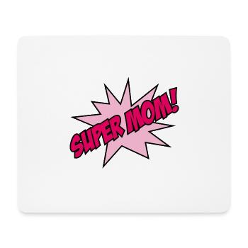 Super maman! - Tapis de souris (format paysage) - blanc - Devant