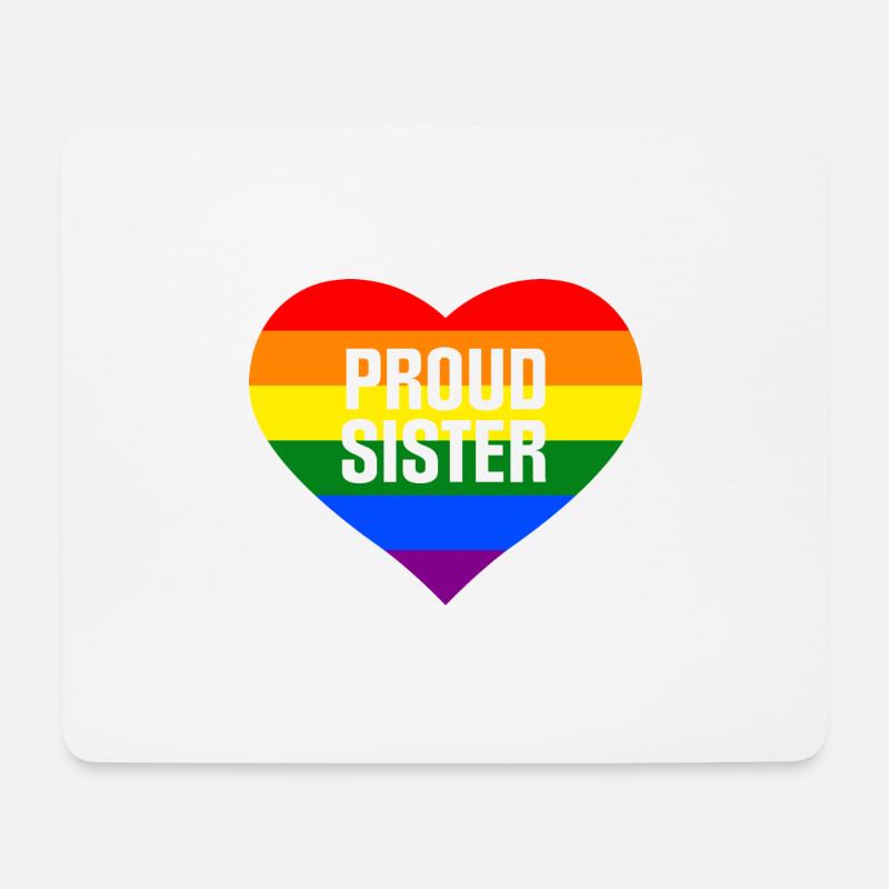Proud Sister - Mousepad (Querformat) - Weiß