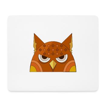 Owl - Mouse Pad (horizontal) - white - Front