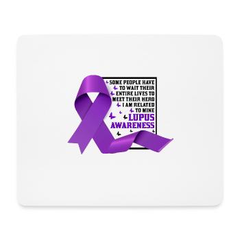 Lupus Bewusstseins Monat - Mousepad (Querformat) - Weiß - Vorne