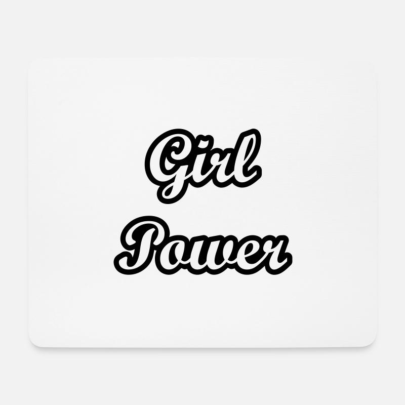 Girl Power - Mousepad (Querformat) - Weiß