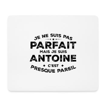 Antoine Un Prénom, Une Attitude L’Humour Antoine - Tapis de souris (format paysage) - blanc - Devant