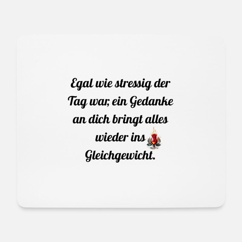No matter how stressful - Mouse Pad (horizontal) - white