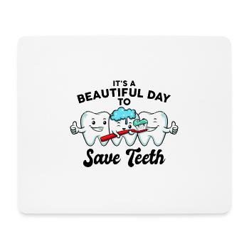 Assistante dentaire - Tapis de souris (format paysage) - blanc - Devant