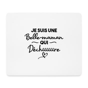 Je suis une belle maman qui déchire - Tapis de souris (format paysage) - blanc - Devant