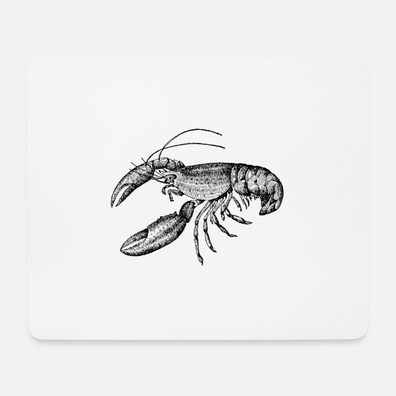 Meerestiere - Mousepad (Querformat) - Weiß