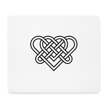 Celtic heart - Mouse Pad (horizontal) - white - Front