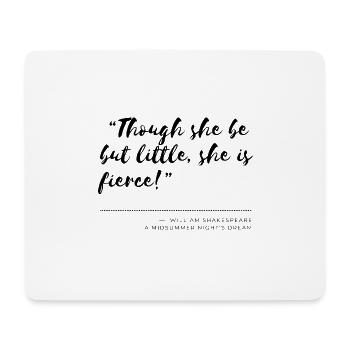 ...she is fierce! - Mousepad (Querformat) - Weiß - Vorne