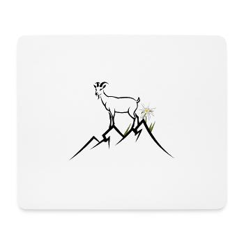 montagne, alpes - Tapis de souris (format paysage) - blanc - Devant