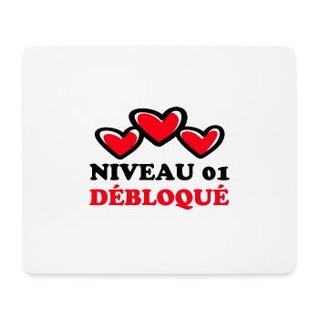 Baumwollhochzeit, 1-jähriges Jubiläumsgeschenk von Mariag - Mousepad (Querformat) - Weiß - Vorne