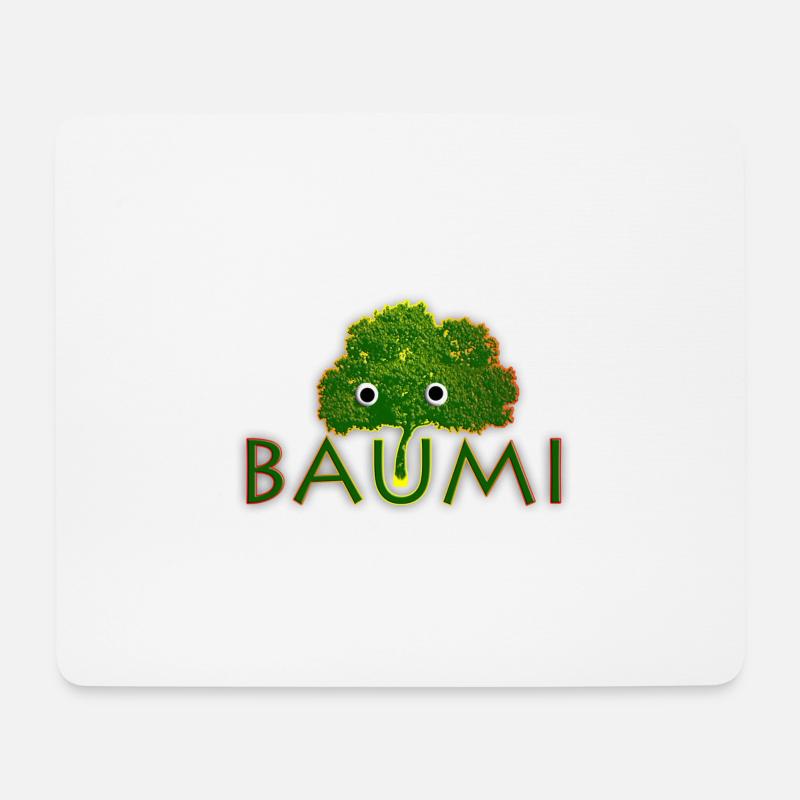 Baumi - Mousepad (Querformat) - Weiß