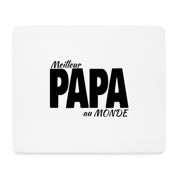Meilleur PAPA au Monde fête des pères homme Noël - Tapis de souris (format paysage) - blanc - Devant