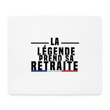 La Légende Prend Sa Retraite - Tapis de souris (format paysage) - blanc - Devant