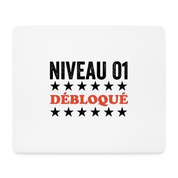 Noces de Coton, Cadeau anniversaire 1 an de mariag - Tapis de souris (format paysage) - blanc - Devant