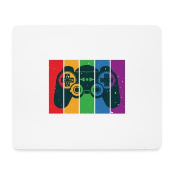 Vintage Retro Gaming Controller - Mousepad (Querformat) - Weiß - Vorne