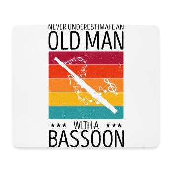 Fagottist für Fagottorchester und Fagottist - Mousepad (Querformat) - Weiß - Vorne