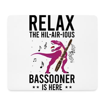 Fagottrohr für Fagottist und Fagottorchester - Mousepad (Querformat) - Weiß - Vorne