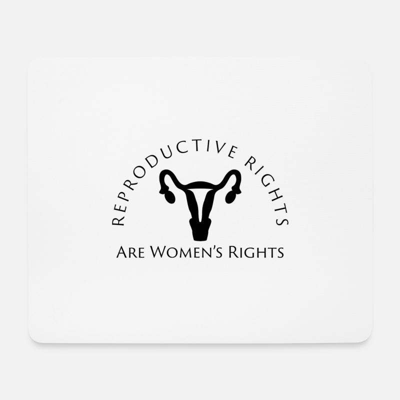 Reproduktive Rechte sind die Rechte der Frau - Mousepad (Querformat) - Weiß