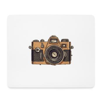 Vintage Analog Kamera - Mousepad (Querformat) - Weiß - Vorne