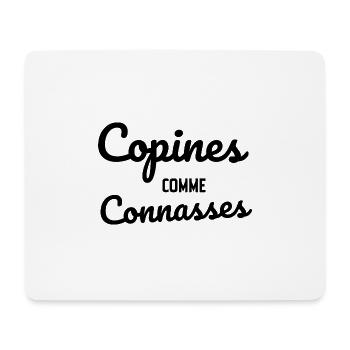 copines comme connasses - Tapis de souris (format paysage) - blanc - Devant