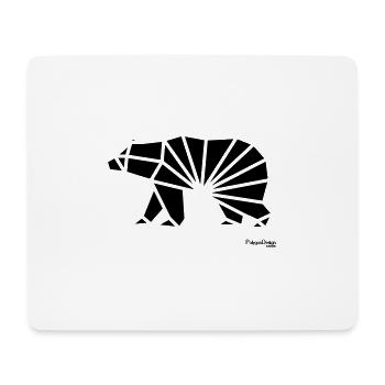 Geometrischer Bär Streetstyle Hipster Urban - Mousepad (Querformat) - Weiß - Vorne
