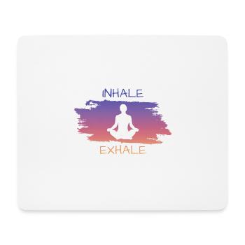Yoga - Mousepad (Querformat) - Weiß - Vorne