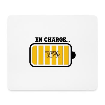 Battery at 75% charge - Mouse Pad (horizontal) - white - Front