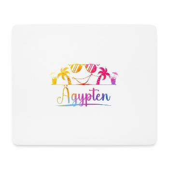 Egypt Tropical Beach Palm Trees - Mouse Pad (horizontal) - white - Front