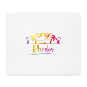Rhodes Beach Dream Blaze of Colors - Mouse Pad (horizontal) - white - Front