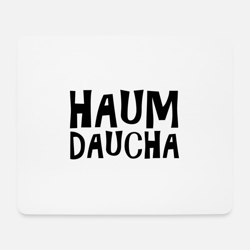 Haumdaucha - schwarz - Mousepad (Querformat) - Weiß