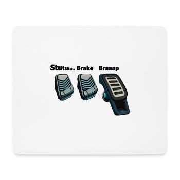 3 Pedals, 1 Love - Mousepad (Querformat) - Weiß - Vorne