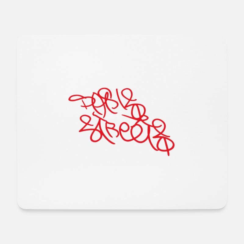 Paris Streets Streetart Souvenir - Mousepad (Querformat) - Weiß