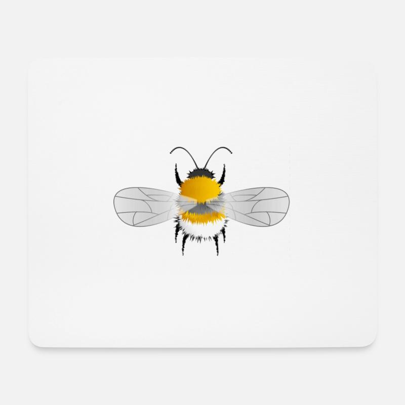Hummel - Mousepad (Querformat) - Weiß