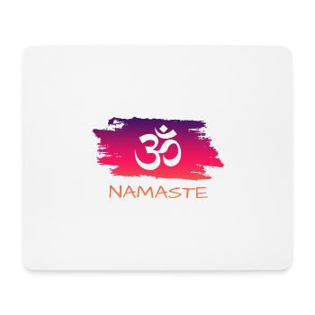 Yoga Namaste - Mousepad (Querformat) - Weiß - Vorne