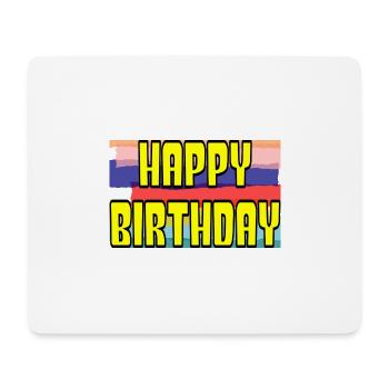 ALLES GUTE ZUM GEBURTSTAG. ALLES GUTE ZUM GEBURTSTAG. JAHRESTAG. - Mousepad (Querformat) - Weiß - Vorne