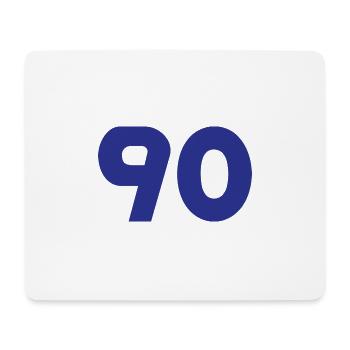 90. 90 ANS. 90e ANNIVERSAIRE. ANNIVERSAIRE 90 ANS. - Tapis de souris (format paysage) - blanc - Devant