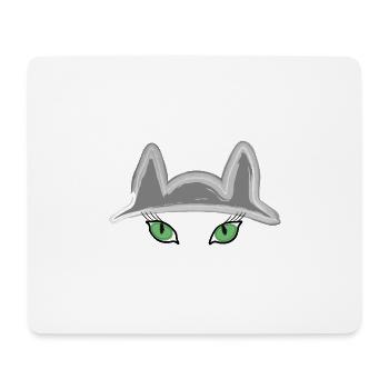 Katzi - Tapis de souris (format paysage) - blanc - Devant