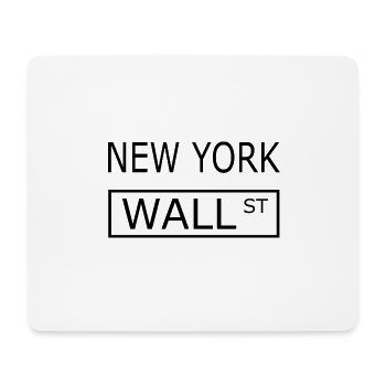 New York Wallstreet - Tapis de souris (format paysage) - blanc - Devant