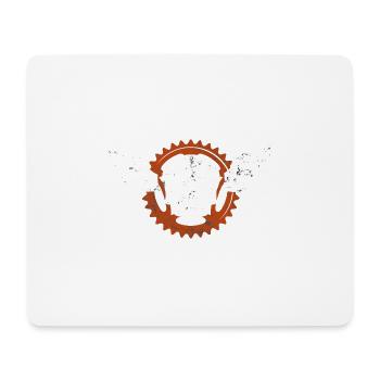 Fahrrad - Mousepad (Querformat) - Weiß - Vorne