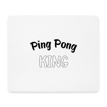Table Tennis Ping Pong - Ping Pong King - Tapis de souris (format paysage) - blanc - Devant