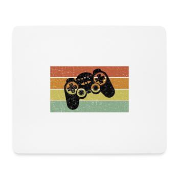 Vintage Retro Gaming Controller - Mousepad (Querformat) - Weiß - Vorne