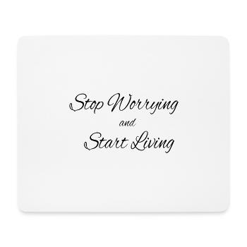 Motivation en disant - Tapis de souris (format paysage) - blanc - Devant
