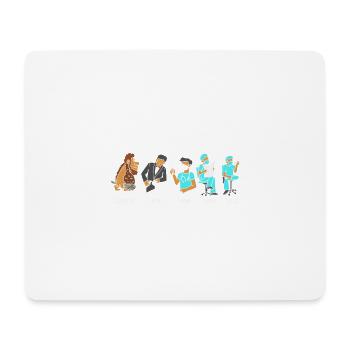 Evolution Of Anesthetist Für Anästhesie Ärzte - Mousepad (Querformat) - Weiß - Vorne